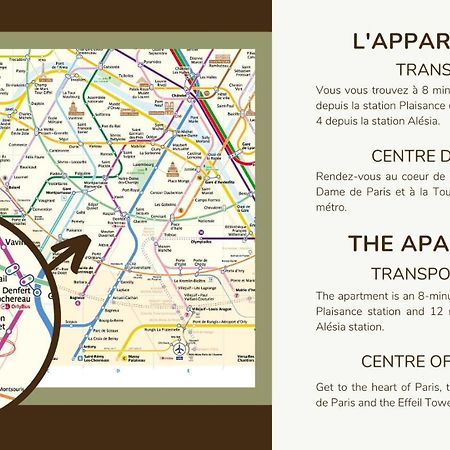 Apartment 1 Bedroom # Paris 14 # Alesia Zewnętrze zdjęcie